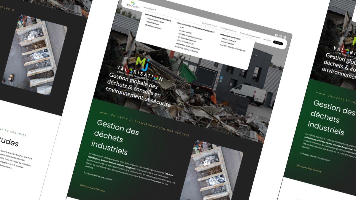 Site vitrine MJ Valorisation